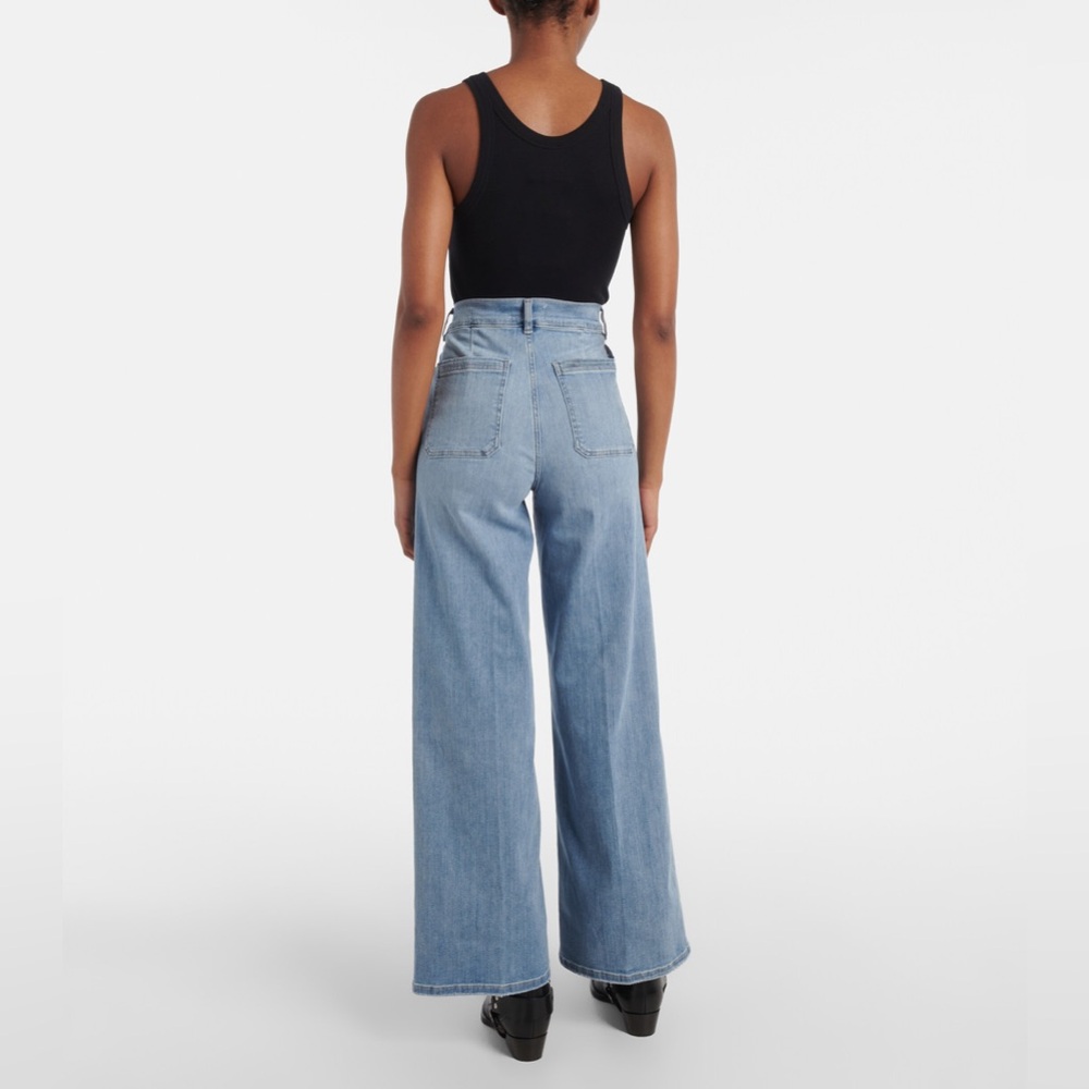 FRAME LE slim palazzo jeans blue springs size 28 NWT